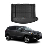 OMAC Premium Bandeja Maletero Alfombrilla para Ford Kuga 2013-2019 Negro TPE